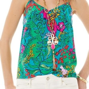 Lilly Pulitzer Silk Dusk Tank